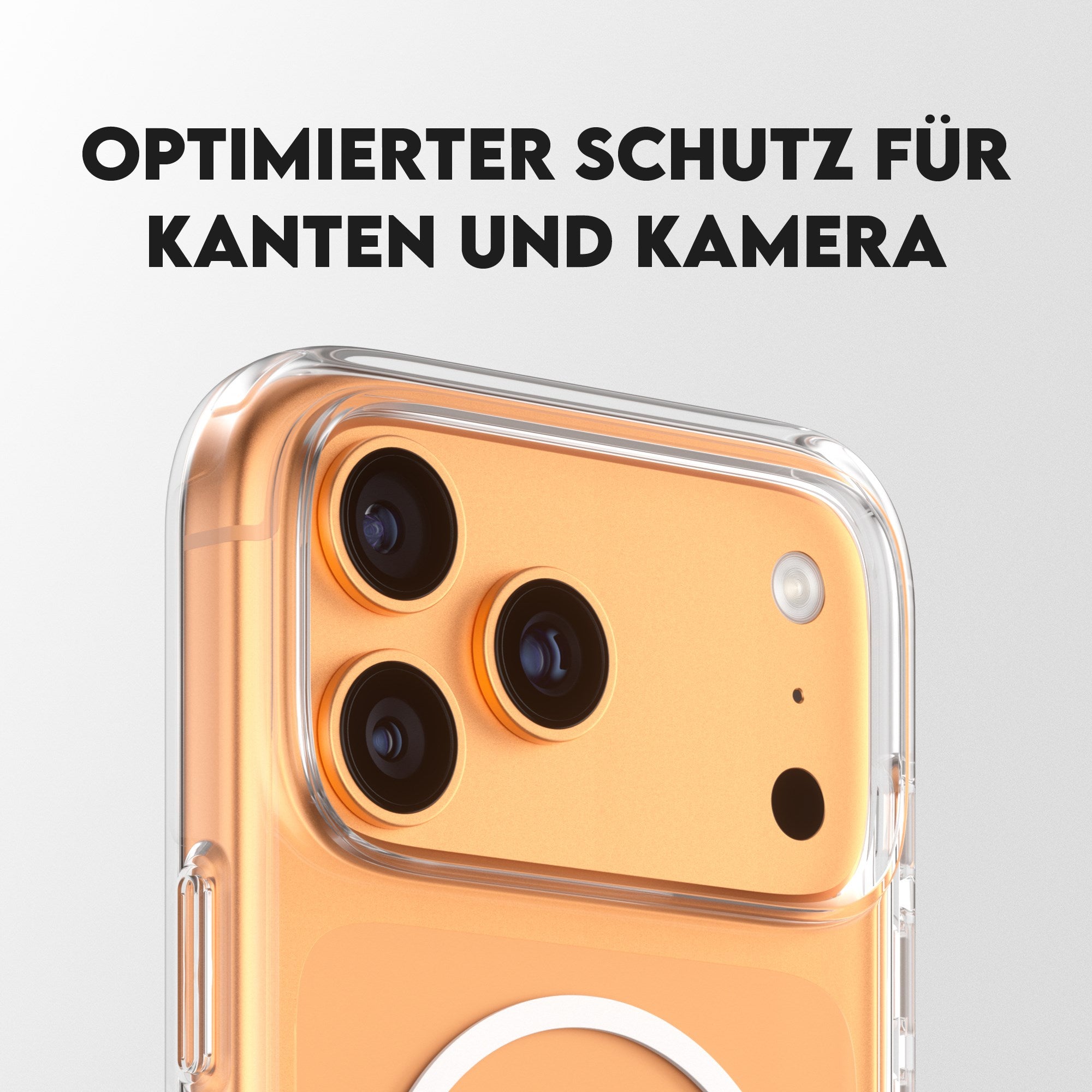 CARE™ by PanzerGlass® Case Transparent m. Kickstand & MagSafe iPhone 17 Pro Max